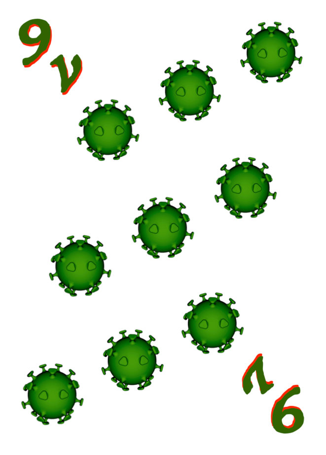 Le 9 de la couleur "vert virus" © Christian Bois crédit Henkie Tenk