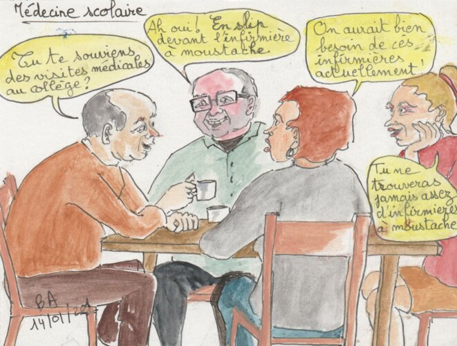 une médecine scolaire efficace serait bien utile actuellement. Se souvenir des visites médicales régulières. © BA une médecine scolaire efficace serait bien utile actuellement. Se souvenir des visites médicales régulières. © BA