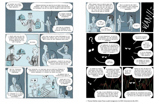 Planche de la BD "Un train d'enfer" © Erwan et Gwenaël Manac'h Planche de la BD "Un train d'enfer" © Erwan et Gwenaël Manac'h