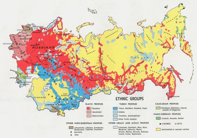 Nationalités dans ce qui deviendra l'URSS Nationalités dans ce qui deviendra l'URSS