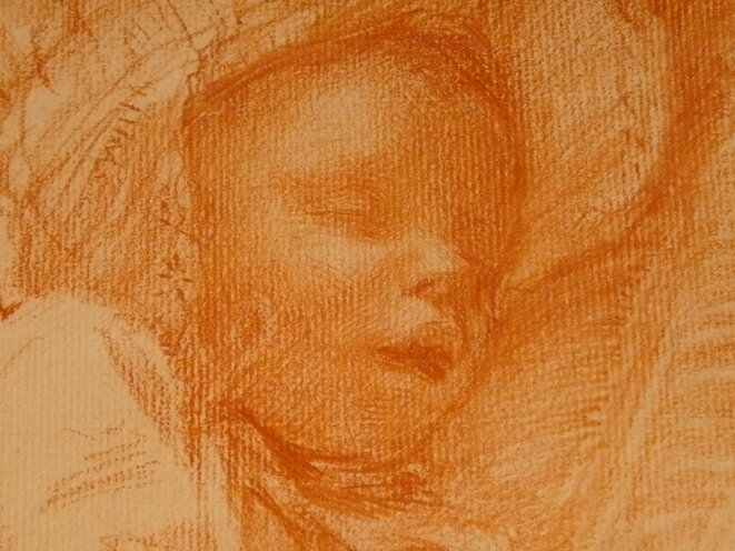 DANTAN Edouard,1892 - Pierre dormant dans sa Voiture (drawing, dessin, disegno) - Detail 3 © L'art au présent DANTAN Edouard,1892 - Pierre dormant dans sa Voiture (drawing, dessin, disegno) - Detail 3 © L'art au présent