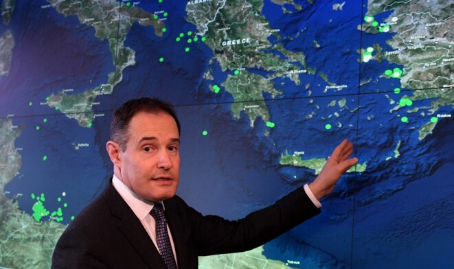 Fabrice Leggeri, directeur de Frontex, le 31 mars 2017 à Varsovie. © Janek Skarzynski/AFP Fabrice Leggeri, directeur de Frontex, le 31 mars 2017 à Varsovie. © Janek Skarzynski/AFP