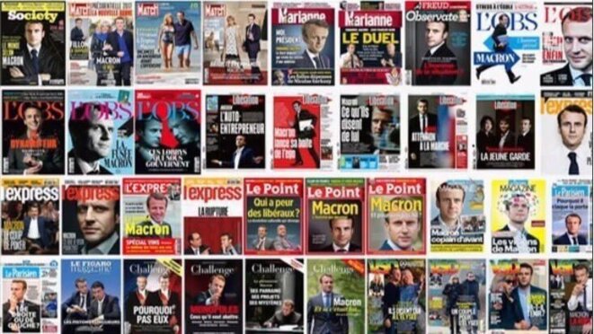 Unes de la grande presse pendant la dernière élection présidentielle en France © X Unes de la grande presse pendant la dernière élection présidentielle en France © X