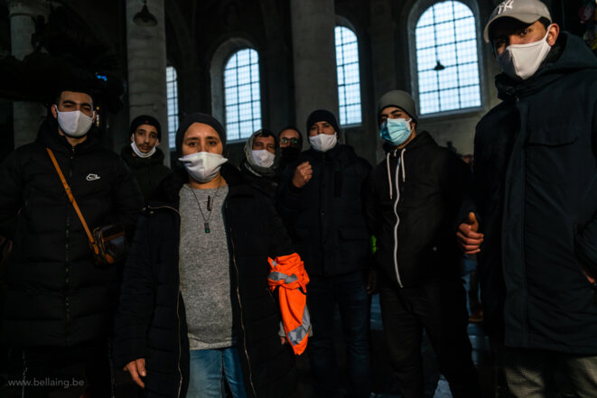 Occupation de l'église du Béguinage, Bruxelles Occupation de l'église du Béguinage, Bruxelles