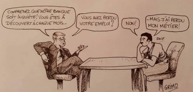 Dessin 8 : double prolétarisation © Frédéric Grimaud Dessin 8 : double prolétarisation © Frédéric Grimaud