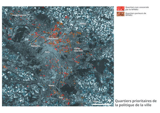 Carte des quartiers prioritaires © fair Carte des quartiers prioritaires © fair