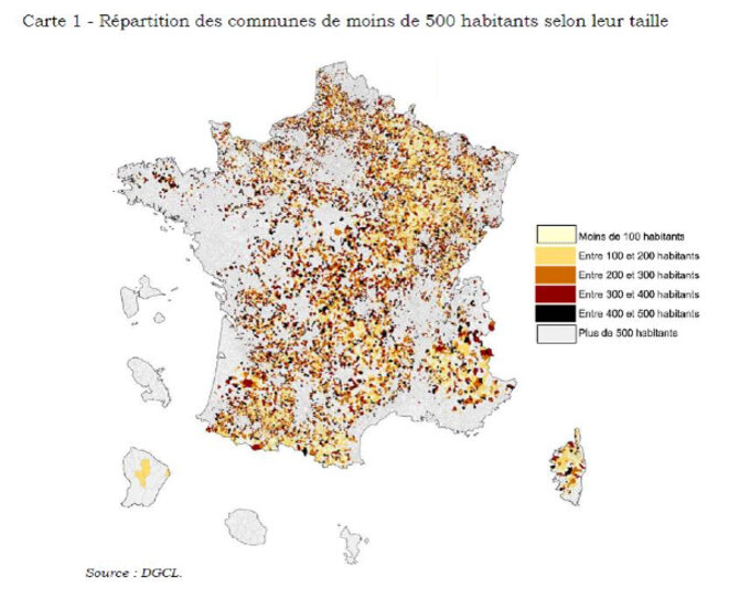 Les 17'000 communes françaises de moins de 500 habitants, Les 17'000 communes françaises de moins de 500 habitants,