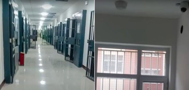 Un tournage secret obtenu par le groupe d'activistes Bitter Winter a montré des cellules avec des bars et des caméras Un tournage secret obtenu par le groupe d'activistes Bitter Winter a montré des cellules avec des bars et des caméras
