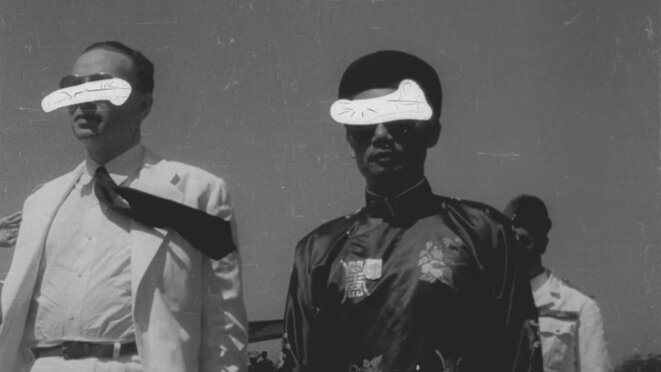 Extrait du Traité de Bave et d'Eternité d'Isidore Isou, film ciselant et discrépant, 1951. Extrait du Traité de Bave et d'Eternité d'Isidore Isou, film ciselant et discrépant, 1951.