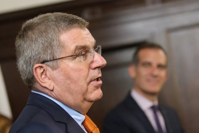 Thomas Bach. Photo du dossier: Eric Garcetti, via Flickr. Thomas Bach. Photo du dossier: Eric Garcetti, via Flickr.