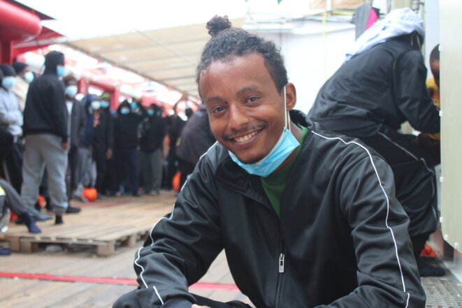 Ahmed, un jeune Érythréen, a fui la dictature de son pays dans l'espoir d'un avenir meilleur en Europe. © NB