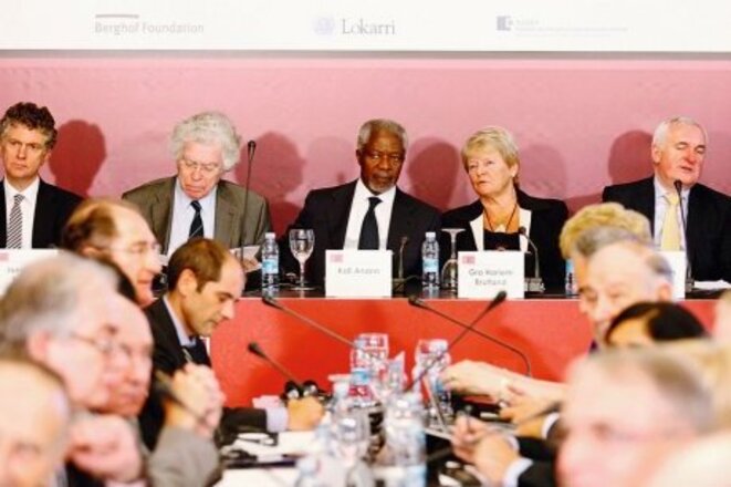 Kofi Annan à la conférence d’Aiete d’octobre 2011. © Bake Bidea