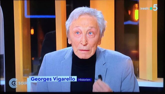 Georges Vigarello dans "Ce soir, le débat", sur France 5 Georges Vigarello dans "Ce soir, le débat", sur France 5