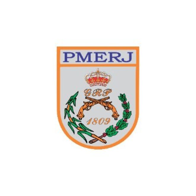 Ecusson de la police militaire de Rio de Janeiro (PMERJ). © DR Ecusson de la police militaire de Rio de Janeiro (PMERJ). © DR