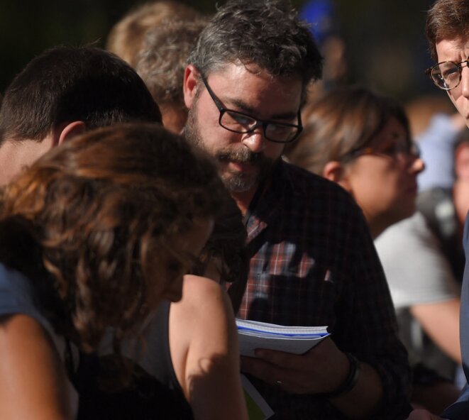 Manuel Jardinaud on reporting duty. © AFP