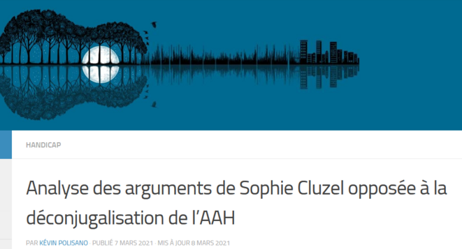 Article de Kévin Polisano sur les arguments de Sophie Cluzel Article de Kévin Polisano sur les arguments de Sophie Cluzel