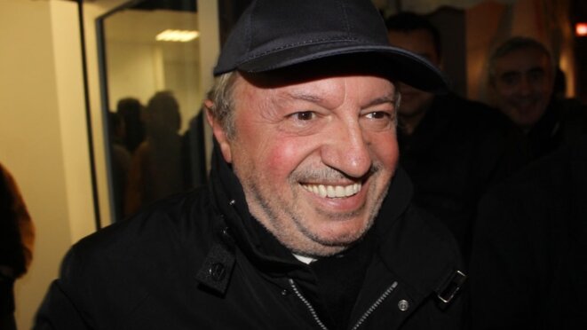 Jean-Noël Guérini lors de sa campagne départementale en 2015. © JML / Marsactu