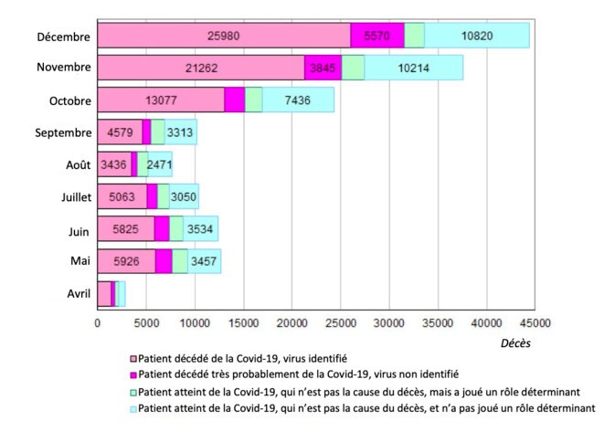 Nombre mensuel des décès de personnes ayant contracté la covid-19 © Iekaterina Chtcherbakova (Demoscope weekly) Nombre mensuel des décès de personnes ayant contracté la covid-19 © Iekaterina Chtcherbakova (Demoscope weekly)