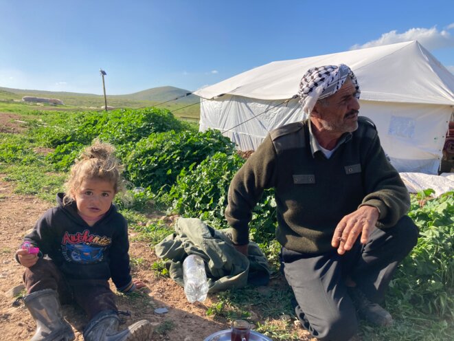 Ismail Abou al-Kabash, 63 ans, est aussi vieux que l’exil de sa famille, originaire du sud d’Hébron et chassée après la guerre israélo-arabe de 1948. © SF Ismail Abou al-Kabash, 63 ans, est aussi vieux que l’exil de sa famille, originaire du sud d’Hébron et chassée après la guerre israélo-arabe de 1948. © SF