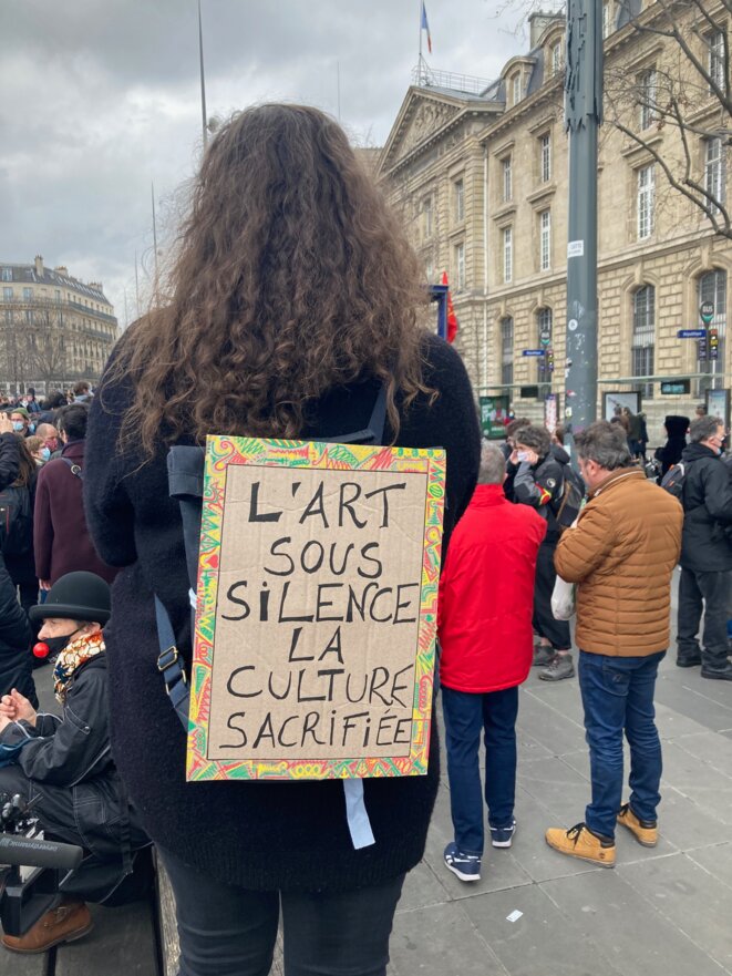 Place de la République, à Paris, le 11 mars 2021. © JC