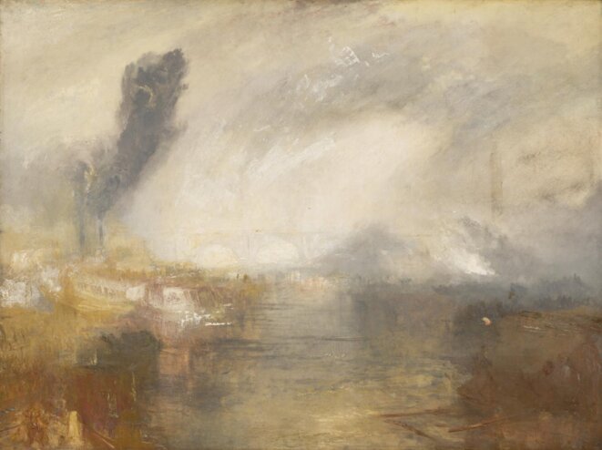 J. M. W. Turner, "The Thames above Waterloo Bridge", c. 1830. © Tate Gallery