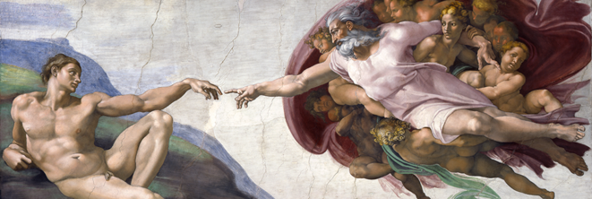 La Création d'Adam par Michel-Ange, Chapelle Sixtine © Musei Vaticani La Création d'Adam par Michel-Ange, Chapelle Sixtine © Musei Vaticani