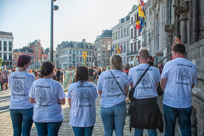 Rassemblement pour les droits de tous à Mons