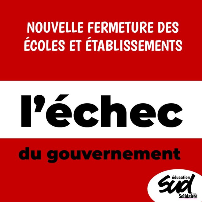 L'échec du gouvernement © SUD éducation L'échec du gouvernement © SUD éducation