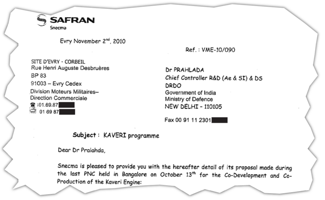 Above: an extract of a document from the archives of middleman Sushen Gupta concerns consultancy work he was engaged in in 2010 for Safran’s military engine branch concerning a joint project with India for equipping Kaveri fighter aircraft. © Document Mediapart Above: an extract of a document from the archives of middleman Sushen Gupta concerns consultancy work he was engaged in in 2010 for Safran’s military engine branch concerning a joint project with India for equipping Kaveri fighter aircraft. © Document Mediapart