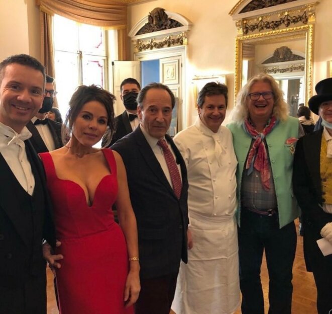 Le 17 février dernier, Leroy's Business club organisait un déjeuner dans le palais Vivienne de Pierre-Jean Chalençon © Christophe Leroy/ Instagram