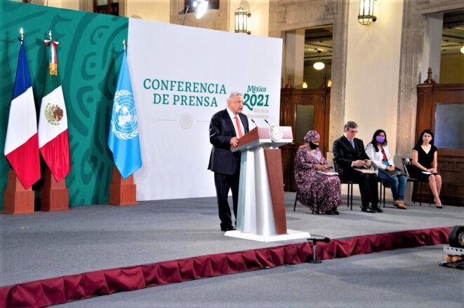Mexico - Forum Génération Égalité - 29 – 31 mars 2021- Andrés Manuel President- du Mexique Mexico - Forum Génération Égalité - 29 – 31 mars 2021- Andrés Manuel President- du Mexique