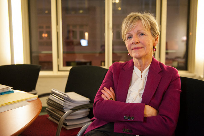 Éliane Houlette, pictured here in her Paris office in March 2014, shortly after taking up her post as head of the financial crime branch of the French public prosecution services. © Steven Wassenaar / Hans Lucas via AFP Éliane Houlette, pictured here in her Paris office in March 2014, shortly after taking up her post as head of the financial crime branch of the French public prosecution services. © Steven Wassenaar / Hans Lucas via AFP