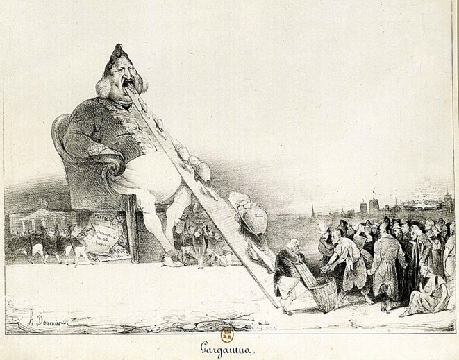Louis-Philippe caricaturé en Gargantua © Daumier, 1831 Louis-Philippe caricaturé en Gargantua © Daumier, 1831