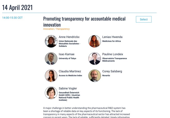 Pauline Londeix d'OTMeds au "Fair Pricing Forum 2021" de l'OMS