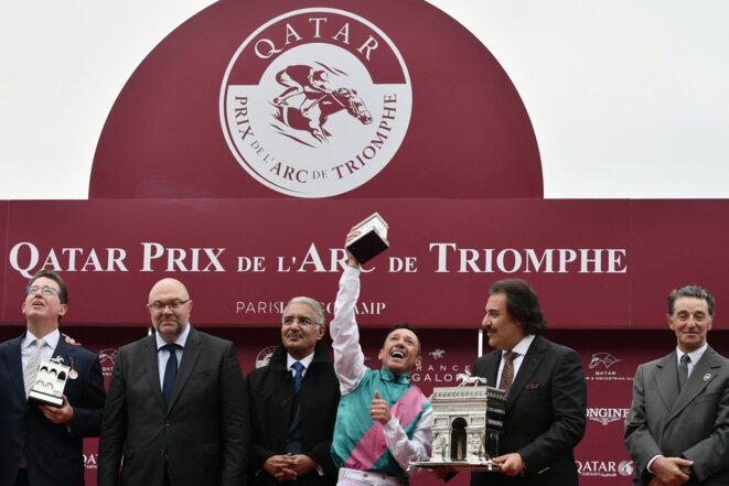 Qatar Prix de l’Arc de triomphe, 7 octobre 2018. © Philippe LOPEZ / AFP
