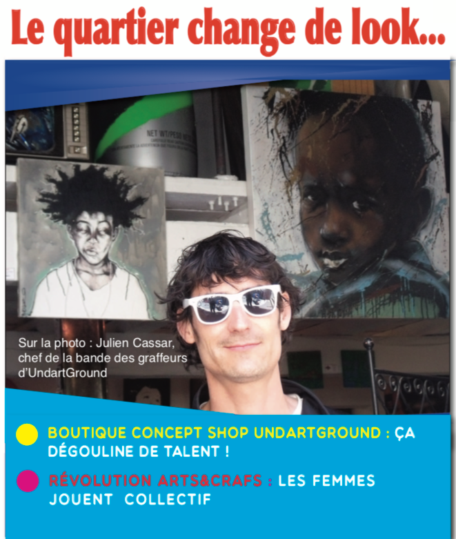 Julien Cassar pose devant la boutique Undartground. «Un vaste de choix de produits inédits de créateurs du Sud, aimant et représentant Marseille dans leurs œuvres. » (extrait du "Courriel du Panier" - n°5 2012) © Philippe Léger Julien Cassar pose devant la boutique Undartground. «Un vaste de choix de produits inédits de créateurs du Sud, aimant et représentant Marseille dans leurs œuvres. » (extrait du "Courriel du Panier" - n°5 2012) © Philippe Léger