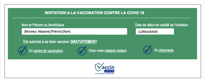 Le coupon de vaccination adressé aux précaires. © CPAM 93 Le coupon de vaccination adressé aux précaires. © CPAM 93