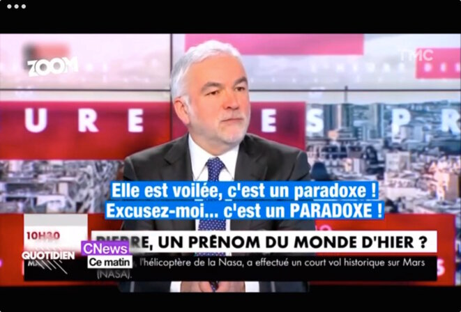 Capture d'écran de l'émission Quotidien, sur TMC. Capture d'écran de l'émission Quotidien, sur TMC.