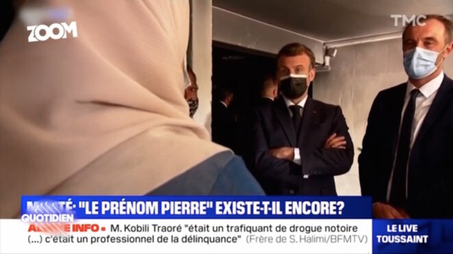 Capture d'écran de l'émission Quotidien, sur TMC. Capture d'écran de l'émission Quotidien, sur TMC.