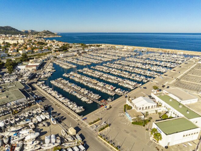 Le port de la Pointe-Rouge, à Marseille. © BUGRAT Davit / Hemis via AFP