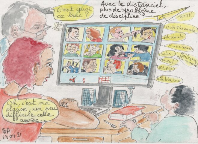 classe en distanciel © BA classe en distanciel © BA