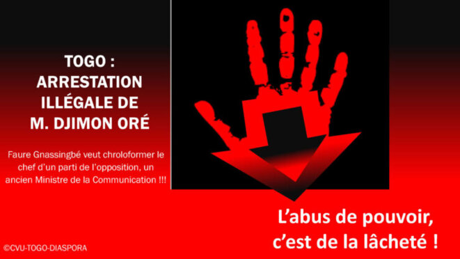 Togo : Djimon Oré contre Faure Gnassingbé : l’audace face à la lâcheté !!!