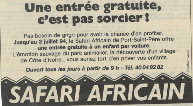 Annonce diffusée dans le quotidien «Ouest France» en juin 1994. © DR