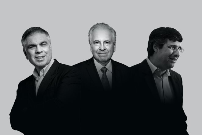 Flávio Rocha (Riachuelo), Rubens Menin (CNN Brasil, MRV Engenharia, Banco Inter), André Esteves (BTG Pactual) © The Intercept Brasil Flávio Rocha (Riachuelo), Rubens Menin (CNN Brasil, MRV Engenharia, Banco Inter), André Esteves (BTG Pactual) © The Intercept Brasil