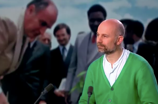François Graner sur le plateau de TV5 Monde. © DR