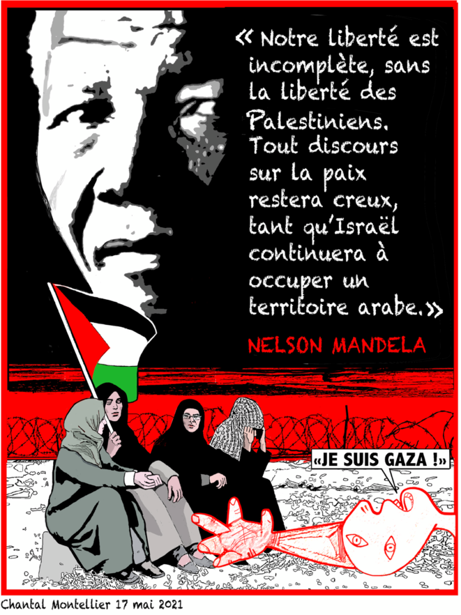 Nelson Mandela, dessin de Chantal Montellier le 17 mai 2021 Nelson Mandela, dessin de Chantal Montellier le 17 mai 2021