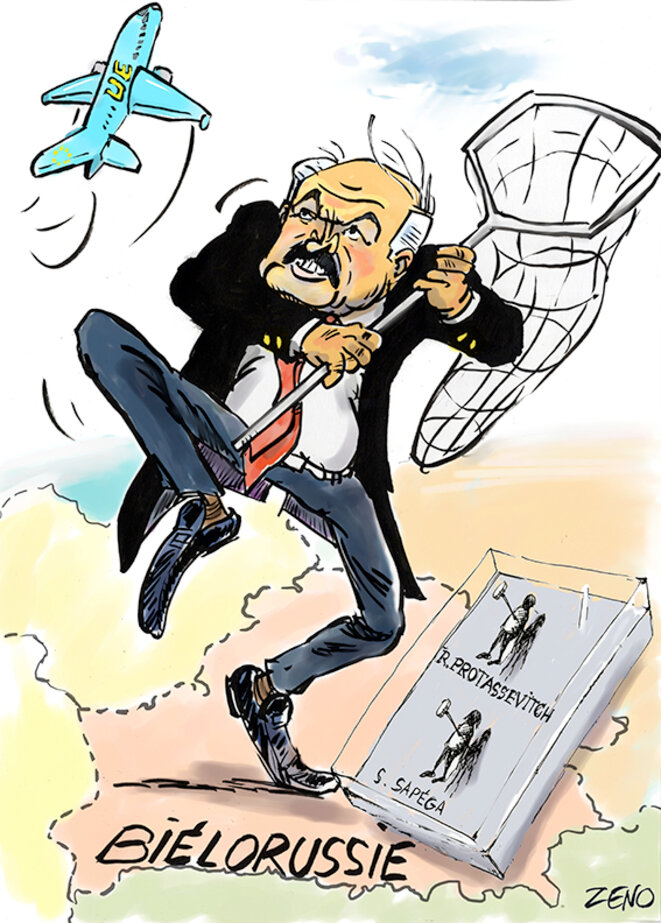 Loukachenco pirate aérien, Protassevich arrêté