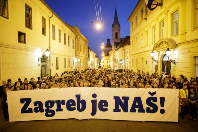 Photo de campagne municipale en 2017 © Zagreb je NAŠ! Photo de campagne municipale en 2017 © Zagreb je NAŠ!
