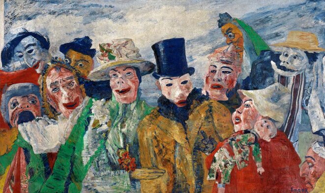 L'intrigue (1890) © James Ensor L'intrigue (1890) © James Ensor