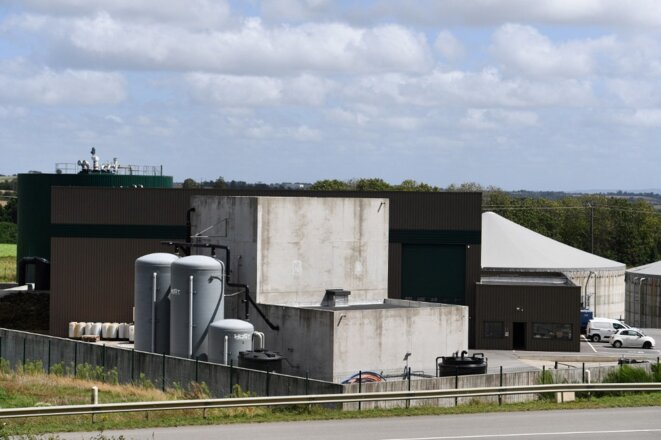 La centrale biogaz de Kastellin, une unité de production de biométhane située à Châteaulin, dans le Finistère. © Fred Tanneau / AFP La centrale biogaz de Kastellin, une unité de production de biométhane située à Châteaulin, dans le Finistère. © Fred Tanneau / AFP